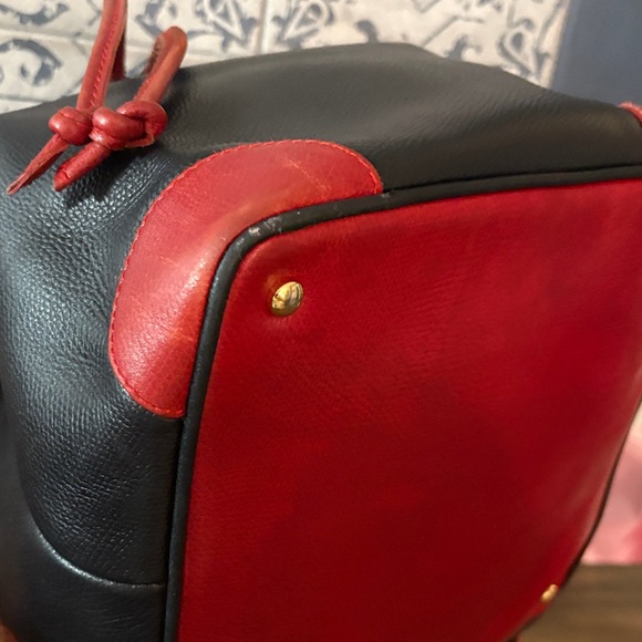Bally Black and Red Leather Vintage Backpack main image 11